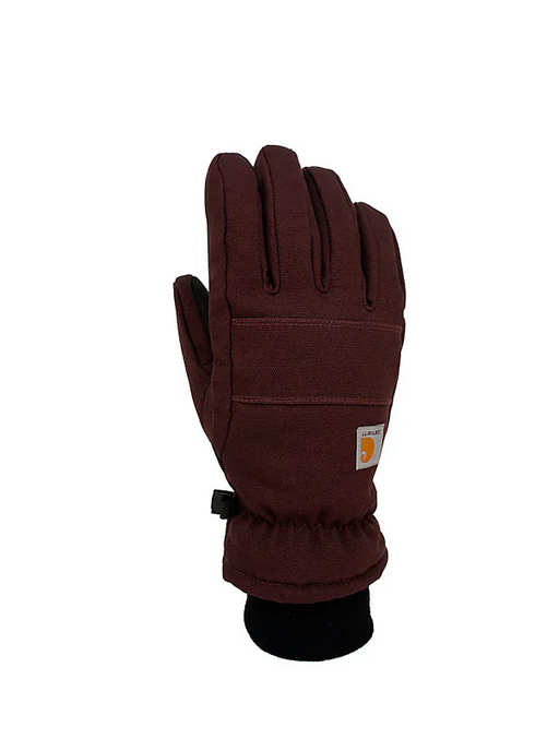 Carhartt Insulated Duck/Synthetic Leather Knit Cuff Glove Blackberry