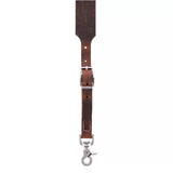 3-D Belt Mens Creased Leather Suspenders with Swivel Hook Ends Bay Apache Brown