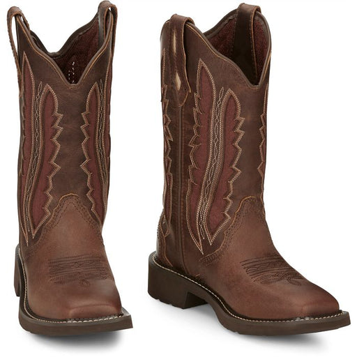 Justin Women's Paisley 11" Western Boot Paisley Spice Brown