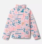 Columbia Girls Benton Springs II Printed Fleece Jacket - Satin Pink Outerbounds