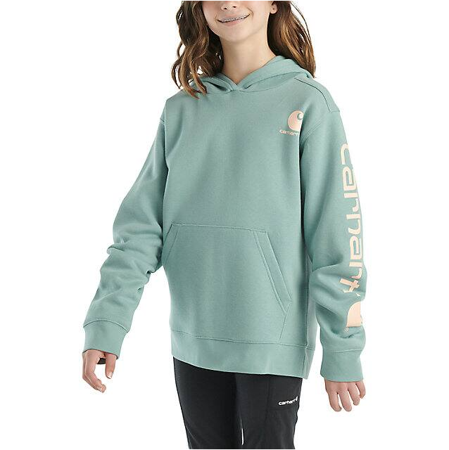 Carhartt Girls' Long-Sleeve Graphic Sweatshirt - Patina