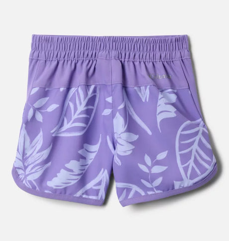 Columbia Girls Toddler Sandy Shores Board Shorts - Paisley Purple Pasteled Tonal