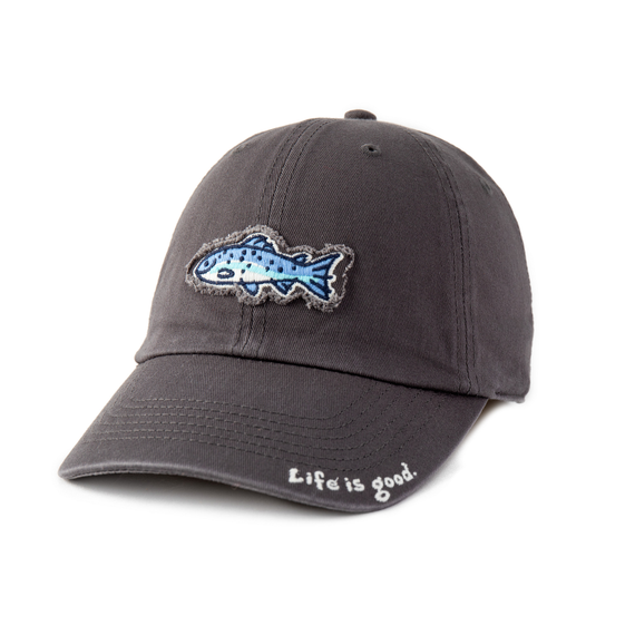 Life Is Good Good Catch Tattered Chill Cap Slate gray