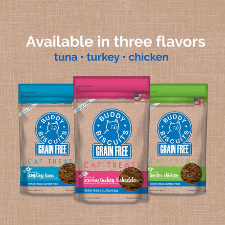 Grain Free Buddy Biscuits for Cats (Temping Tuna) - 3oz