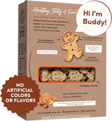 Buddy Biscuit Grain Free Oven Baked Dog Treats (Peanut Butter) - 14oz