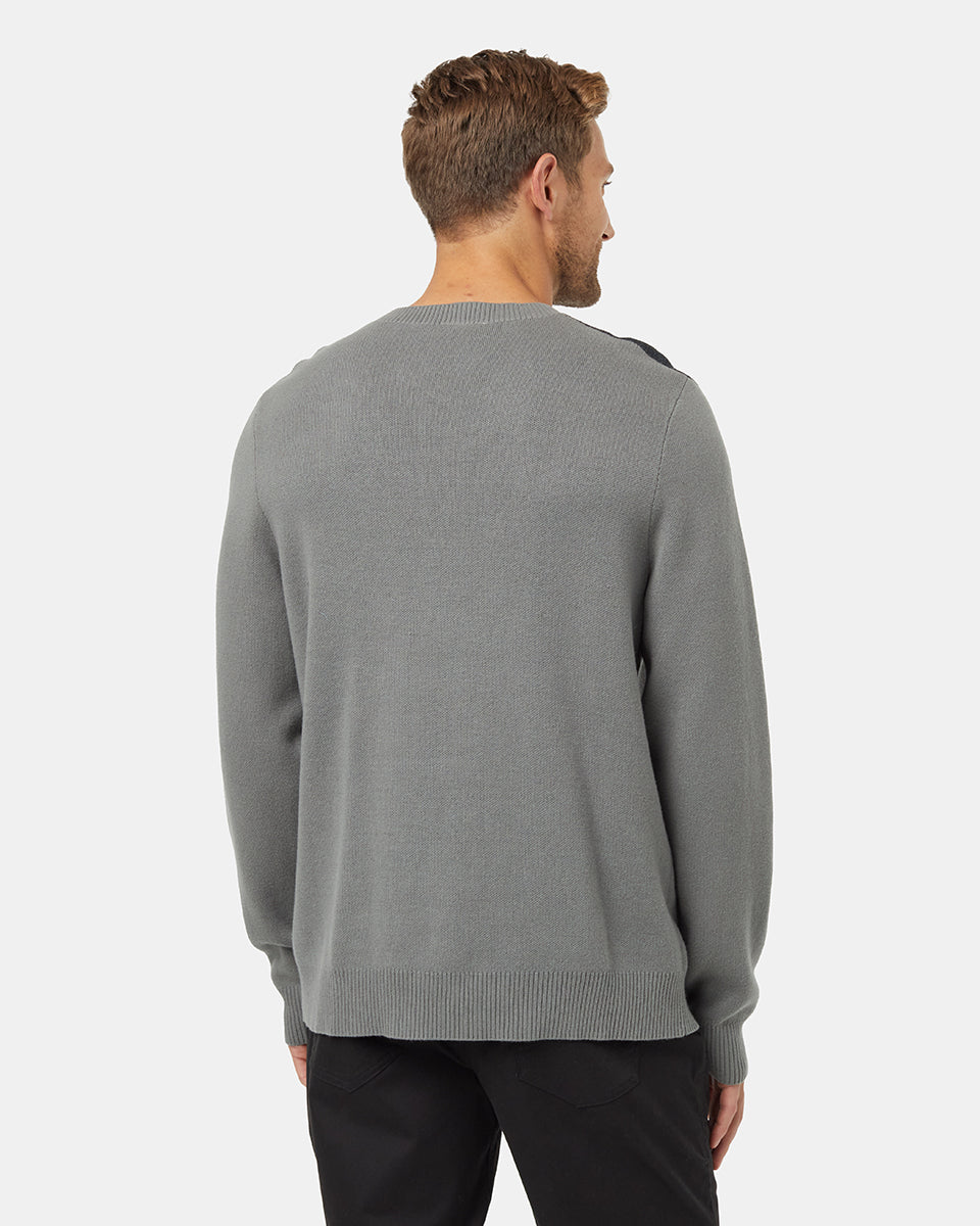 Tentree Men's Highline Juniper Sweater - Mineral Forest River Green Heather Mineral Forest River Green Heather