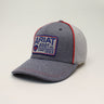 Ariat Boot CO. Patch Snapback Hat - Grey Grey / Red / Blue