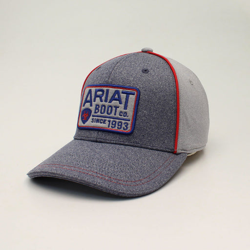 Ariat Boot CO. Patch Snapback Hat - Grey Grey / Red / Blue
