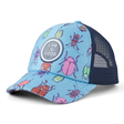 Life Is Good Kids' Grid Bug Pattern Trucker Hat - Cool Blue Cool Blue