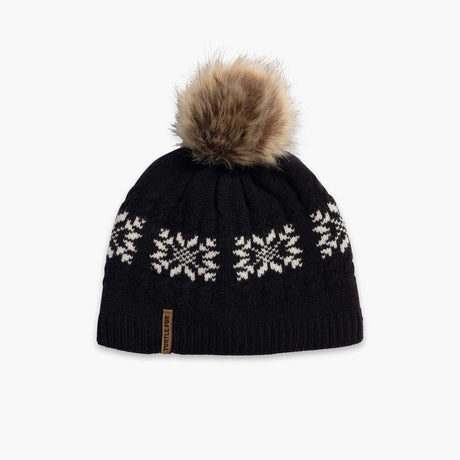 Turtle Fur Lambswool Leira Pom - Black Black