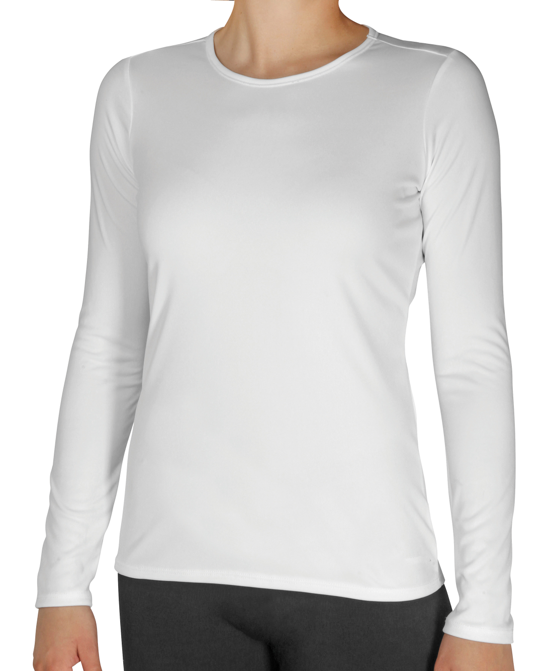 Hot Chillys Women's Peach Skins Crewneck - White White