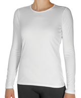 Hot Chillys Women's Peach Skins Crewneck - White White