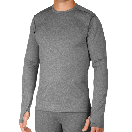 Hot Chillys Men's Micro-Elite Chamois Crewneck - Granite Granite