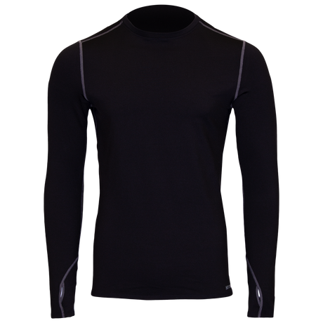 Hot Chillys Men's Micro-Elite Chamois Crewneck - Black Black