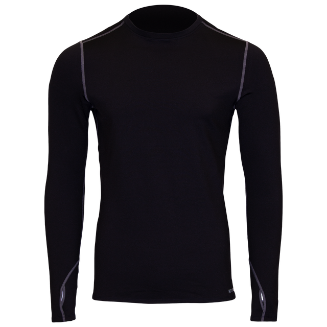 Hot Chillys Men's Micro-Elite Chamois Crewneck - Black Black