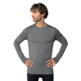 Hot Chillys Men's Micro-Elite Chamois Crewneck - Granite Granite