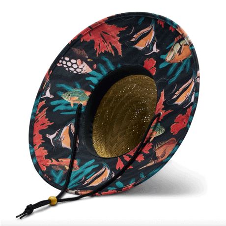 Hemlock Hats Finley Hat Tropical Fish Print