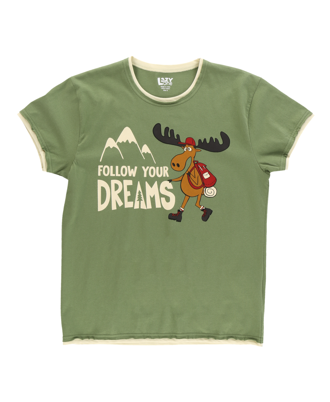 Lazy One Follow Your Dreams Women's Regular Fit Pj Tee