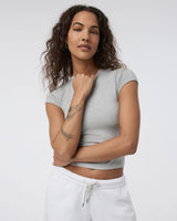 Vuori Halo Baby Tee - Pale Grey Heather