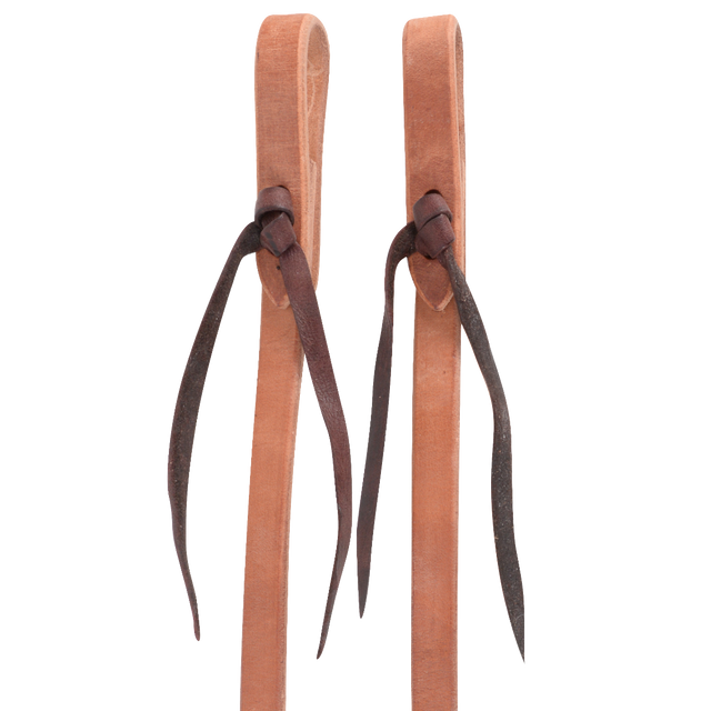 Martin Saddlery Harness Split Reins Tied Ends - Natural