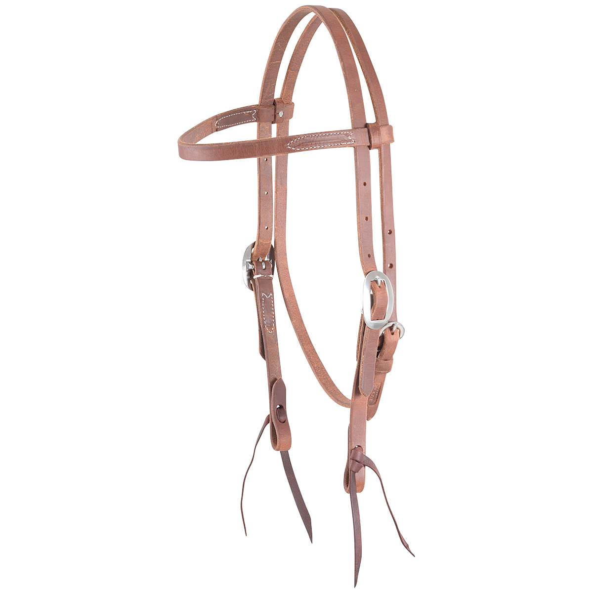 Martin Saddlery Harness Stitched Browband Headstall - Natural