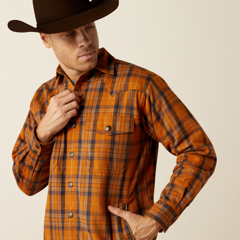 Ariat Harvey Retro Shirt Jacket - Roasted Pecan