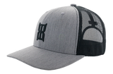 BEX Steel Snapback Trucker Cap Heather Gray / Black