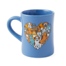 Life Is Good Heart Of Dogs Diner Mug Cornflower blue