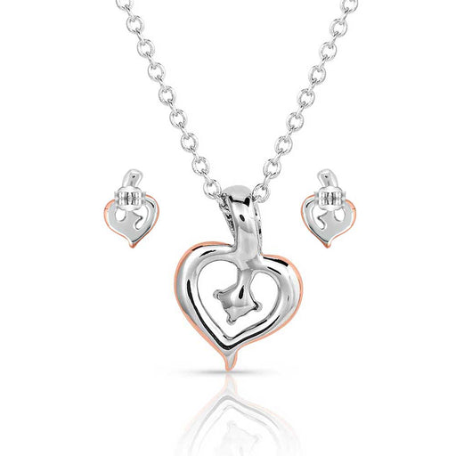 Montana Silversmiths Heart On The Line Jewelry Set