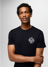 Prana Heritage Graphic Short Sleeve Tee Shirt - Black Universe