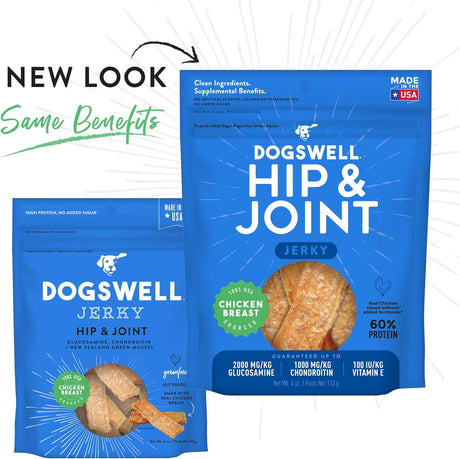 Dogswell Hip & Joint Jerky Dog Treats (Chicken Breast Recipe) - 12oz