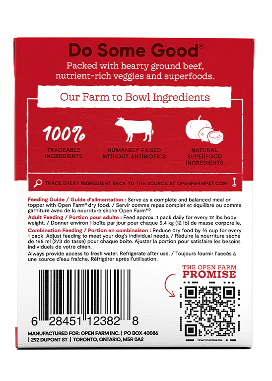 Open Farm Homestead Beef Rustic Stew Wet Dog Food - 12.5oz