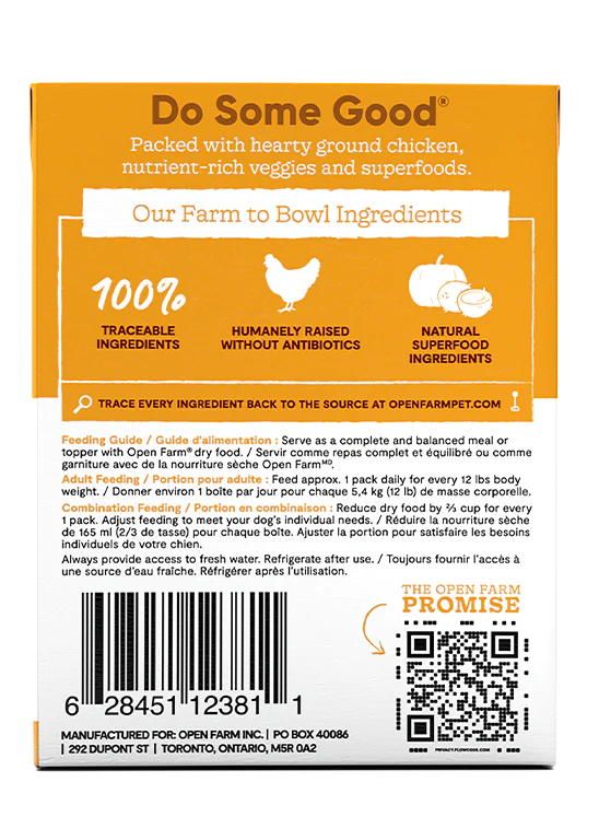 Open Farm Homestead Chicken Rustic Stew Wet Dog Food - 12.5oz