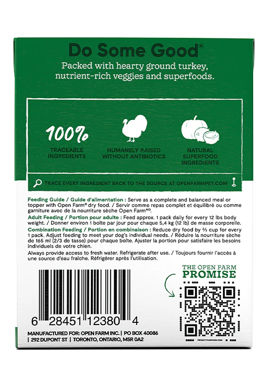 Open Farm Homestead Turkey Rustic Stew Wet Dog Food - 12.5oz