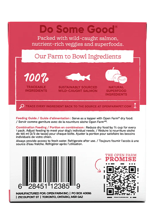 Open Farm Homestead Wild-Caught Salmon Rustic Stew Wet Dog Food - 12.5oz