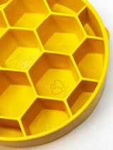 SodaPup Honeycomb Design Slow Feeder Bowl for Dogs - Yellow