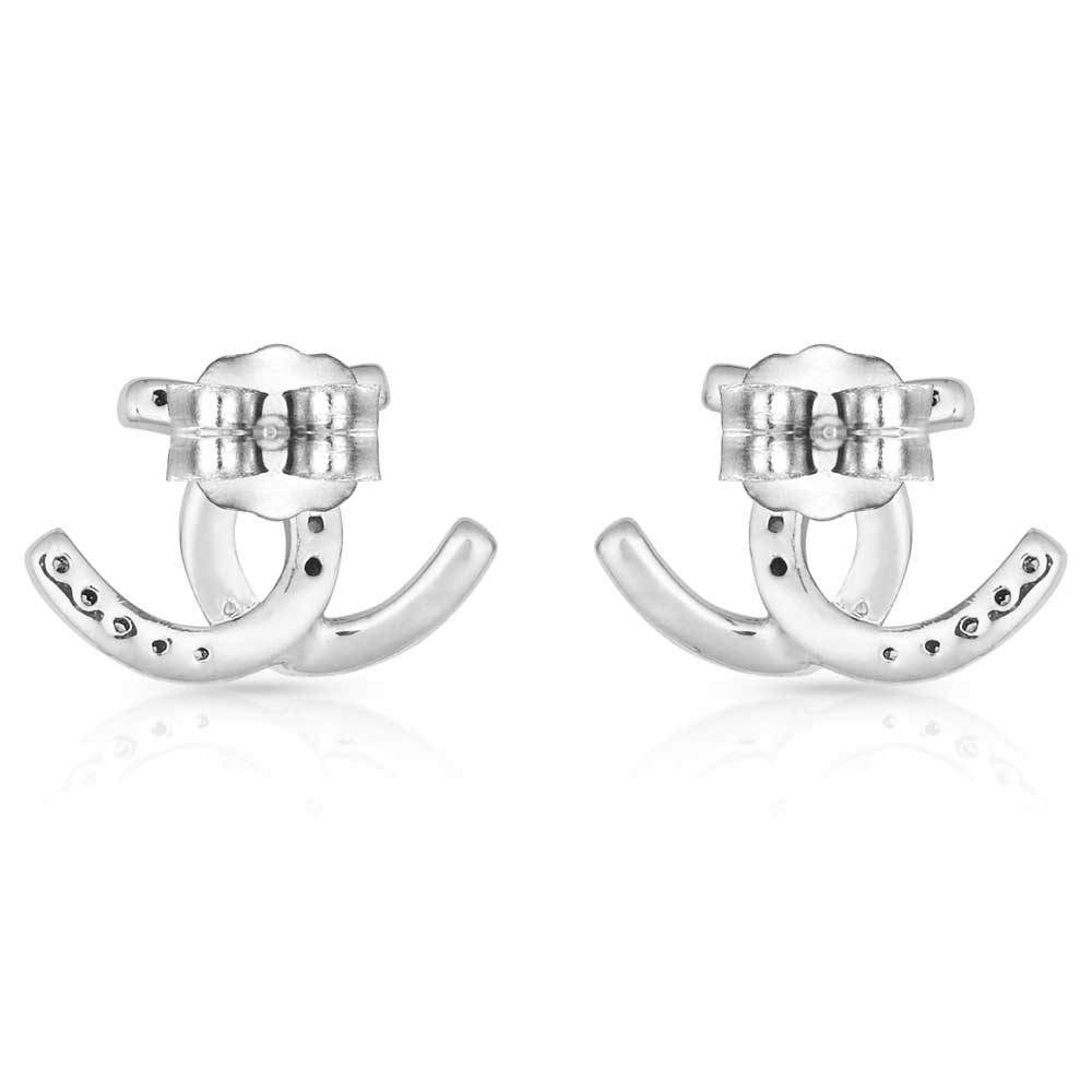 Montana Silversmiths Horseshoe Happiness Post Earrings