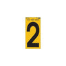 Hy-Ko Reflective Sign Black/yellow /  / 2