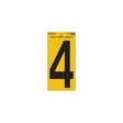 Hy-Ko Reflective Sign Black/yellow /  / 4