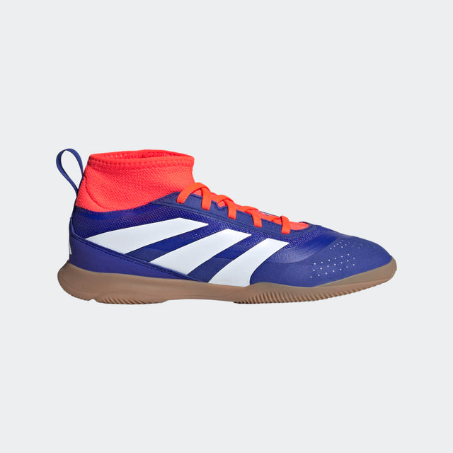 Adidas Junior Predator League Indoor Soccer Shoe - Lucid Blue/Cloud White/Solar Red Lucid Blue/Cloud White/Solar Red