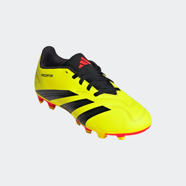 Adidas Kid's Predator Club FxG Soccer Cleat - Team Solar Yellow/Core Black/Solar Red Team Solar Yellow/Core Black/Solar Red