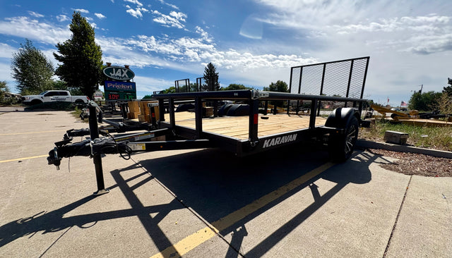 Karavan 5.5x11 Pro utility trailer with aluminum rims