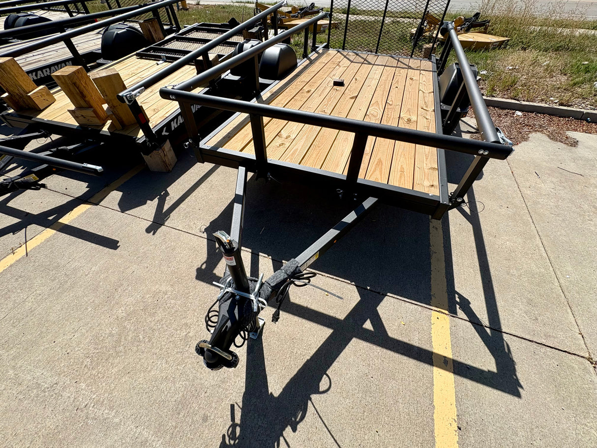 Karavan 5.5x11 Pro utility trailer with aluminum rims