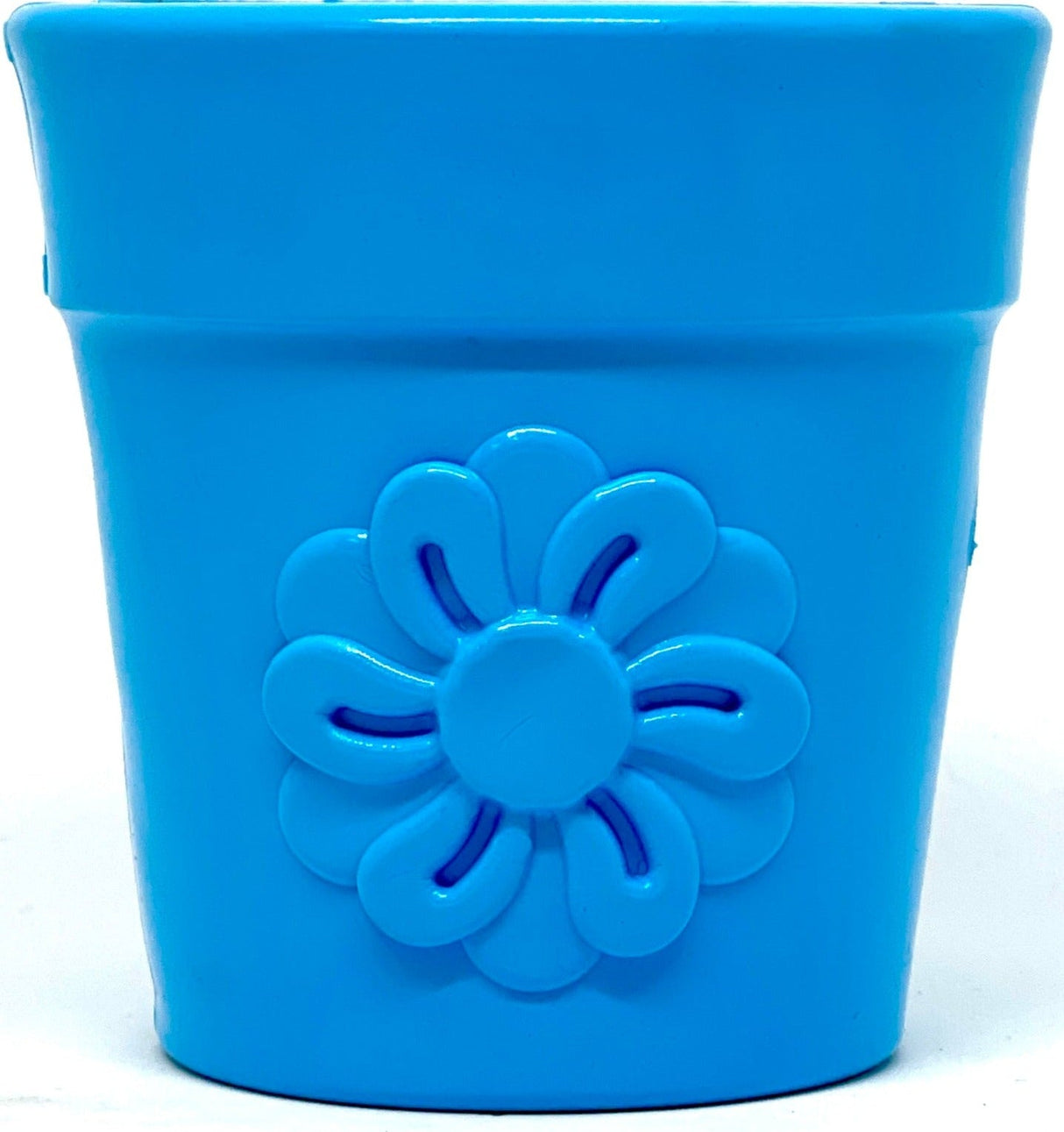 SodaPup PUP-X Rubber Treat Dispenser & Enrichment Toy - Flower Pot - Blue Blue