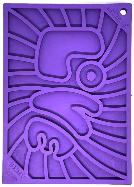 SodaPup Groovy Love Lick Mat - Purple - Small Purple