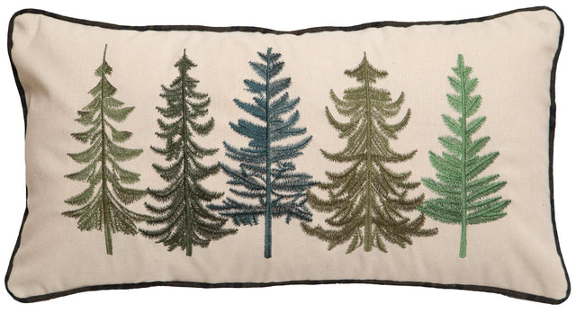 Carstens Inc Row Of Pine Trees Pillow