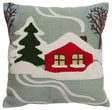 Carstens Inc Snowy Cabin Pillow