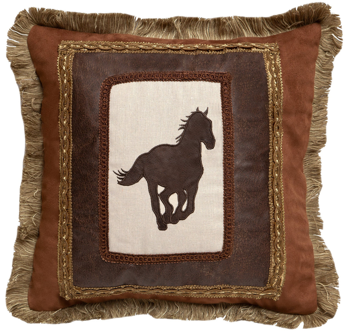 Carstens Inc Framed Horse Pillow