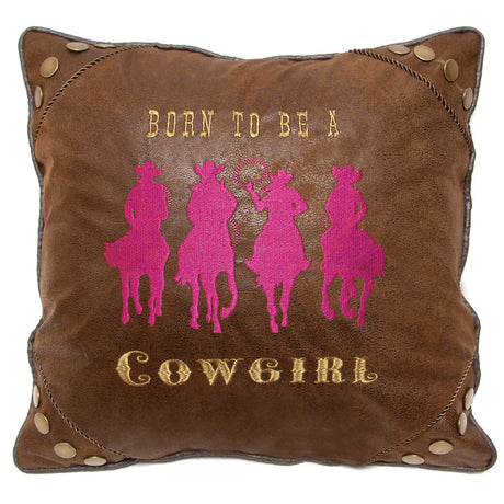 Carstens Inc Born To Be A Cowgirl Pillow