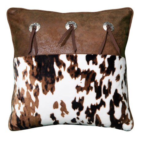 Carstens Inc Pillow Cowprint White brown